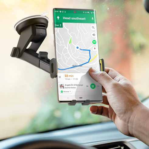 Encased Car Phone Mount, Works with Motorola Models (Moto G Power, G Stylus, Moto G Pure, G Play) Case Friendly Phone Holder for Car (Window, Dash...