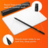 4pc Black Pencils #2 Set | All Black Wood Writing Pencils with Travel Case...