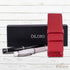 Leather Double Pen Case Pencil Pouch Holder for Two Fountain Ballpoint Rollerball Pens and Pencils (Red)...