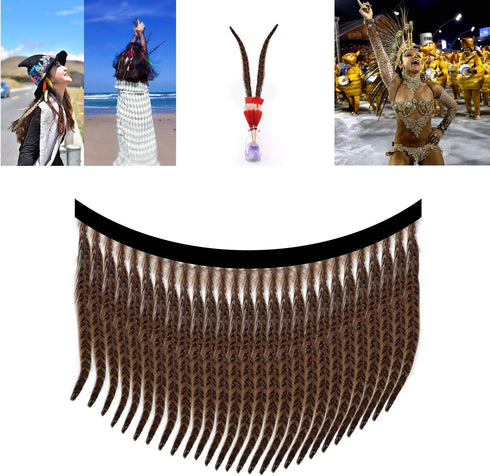 20pcs Natural Pheasant Tails Feather for Hair Hats Crafts Home Wedding Party Decoration (30-35cm)...