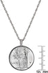 American Coin Treasures Italian Lire Coin Pendant Necklace - L.100 Jewelry Lira Coin from Italy for Collectors with Silvertone Chain & Lobster Cla...