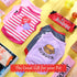 8 Pieces Pet Shirts Printed Puppy Shirts Soft Dog Shirt Pullover Dog T Shirts Cute Dog Sweatshirts Valentine's Day Puppy Girl Clothes Dog Outfits ...