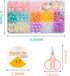 OSNIE Summer Rainbow DIY Bead Jewelry Making Kit for Kids with Watermelon Pineapple Ice Cream Strawberry Peach Cherry Y2K Beads and Charms for Bra...
