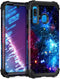 Miqala for Galaxy A20/A30/A50 Case,Shiny in The Dark Three Layer Heavy Duty Shockproof Hard Plastic Bumper +Soft Silicone Rubber Protective Case f...