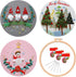 Feltsky 3 Pack Christmas Embroidery Kits for Beginners with Pattern, Cotton Threads, Needles, Instruction, 20cm Hoop - Gift for Mom, Grandma...