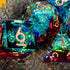 ARUOHHA Sharp Edges Dice Set DND Resin Lightning D&D Dice with Box, Translucent Polyhedral Dice Dungeons and Dragons RPG Role Playing Games Handma...