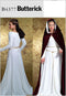 Butterick Patterns B4377 Floor-Length Cape and Princess Seam Dress Sewing Pattern, Size EE (14-20)...