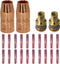 Mig Welding Gun Accessory .030" Kit for Miller Millermatic M-10,M-15 and Hobart H-9 H-10:20pcs Contact Tips 000-067 0.030"+2pcs gas nozzles 169-71...