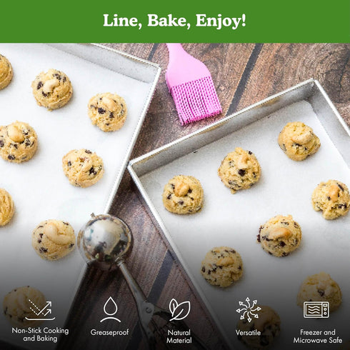 Regency Wraps Parchment Paper Sheets For Non-Stick Cooking and Baking, Greaseproof Paper Liners for Cookie Sheets, Cake Pans, Air Fryer and Microw...