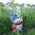 FORUP Resin Gnome Rain Gauges, Resin Gnome Garden Statue with a Plastic Rain Gauge, Hand Painted Gnome Sculpture Water Gauge for Rain...