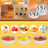BILLIOTEAM 6 Pcs Stainless Steel Sauce Dishes, Round Seasoning Bowls, Mini Appetizer Plates, Sushi Dipping Bowl Mixing Saucers (3.15 x 1.18 Inch)...