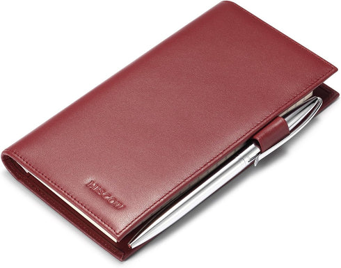 HISCOW Supple Leather Checkbook Cover with Free Divider - Italian Calfskin...