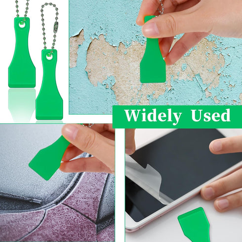 10 Pcs Lotto Scratcher Tool Plastic Scraper Tool Keychain Scraper for Lottery Ticket Lotto Scratcher Keyring Scoop Shape Lotto Scratcher Keyring S...