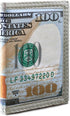 $100 Trifold Wallet - US Dollar Bill Wallet for Men - Money Wallet for Women - Leather Wallet with Card Slot and ID Window - Billfold Wallet for T...