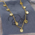 Gold Tiny Disc Chain Choker Coin Short Layering Necklace 14 Inch with 2 Inch Extender...