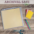 Samsill Scrapbook Storage Organizer Folders 12x12 Inch, 12 Pack, Paper Files with Customizable Tabs, Includes 12 Blank White tabs, Top-Loading, He...