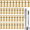 40 Pieces (10 Sets) Gold Leather Snap and Fastener Kit Tool 5/8 inches (15mm) Snaps for Leather Fasteners Kit for Leather Stainless Snaps Button f...