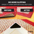 StepNGrip Rug Corner Grippers 4-Pack - Flattens Edges to Hold Rugs in Place - Impedes Curling with Stiff Layer - Reusable Carpet Grip Pads with Ea...