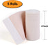 HOSPORA Latex-Free Compression Cotton Elastic Bandage, 4 Inch with Hook and Loop Closure(Pack of 5)...