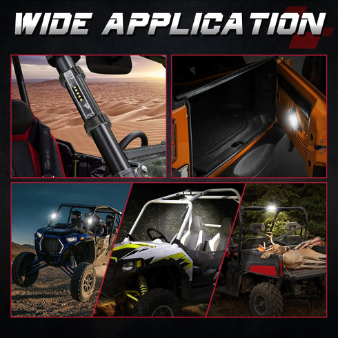 OFFROADTOWN UTV Interior Dome Light Universal Roll Bar Mount LED Light Dome Light Utility Roll Cage Light Wraparound Light Overhead Light for UTV ...