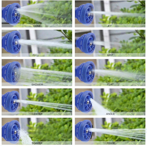 Garden Hose Sprayer Nozzle, Water Hose Nozzle with 10 function Patterns Heavy Duty, On Off Valve, High Pressure Hose Sprayer Nozzle for Garden Hos...