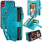 Harryshell Detachable Magnetic Zipper Wallet Leather Case Cash Pocket with Card Slots Holder Wrist Strap for iPhone XR 6.1 Inch 2018 Floral Flower...