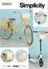 Simplicity Easy Bicycle Baskets, Bags and Panniers Sewing Pattern Kit, Design Code S9804, One Size, Multicolor...