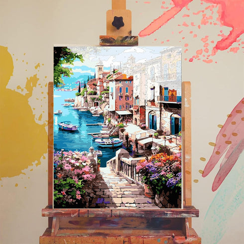 xackcme Landscape Paint by Numbers for Adults-Scenery Paint by Number on Canvas without Frame,DIY Oil Painting for Gift Home Wall Decor(16x20inch)...