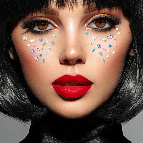 250 Grams Snowflake Fake Snowman Sprinkles Tiny Polymer Clay Embellishments Snowflake Polymer Clay Slices Soft Clay DIY Decoration for Resin Nail ...