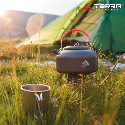 1.3L Aluminum Camping Kettle - Versatile Camping, Hiking, and Backpacking Tea Kettle, Portable Outdoor Adventure Teapot...