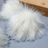Furryvalley Faux Fur Pompom 6pcs DIY Crafts Fluffy Balls for Hat Shoes Scarves with Snap Fastener Removable Knitting Hat Horse Riding Hat Silk Acc...