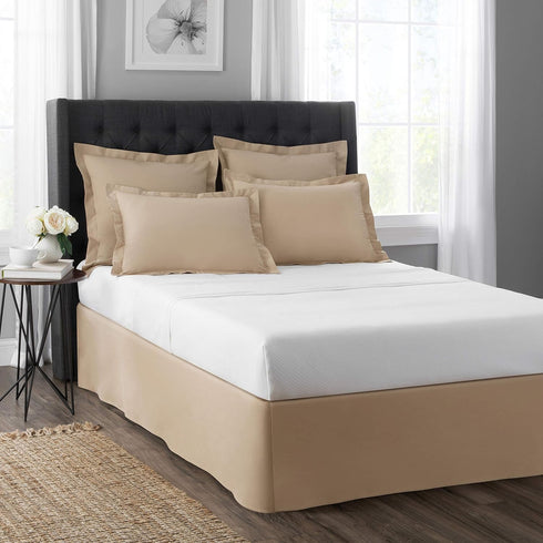 TODAY'S HOME Pillow Shams Soft Microfiber Tailored Classic Styling, Standard, Mocha (2 Pack)...