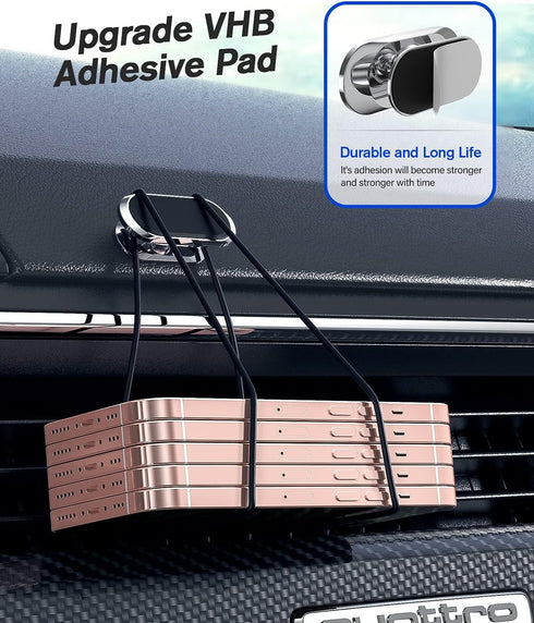 2 Pack Magnetic Phone Holder for Car, Upgrade Magnet - 360 Rotation and Easy Installation, Compatible with All Smartphones,Dashboard Car Phone Hol...