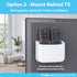 TotalMount Universal Remote Control Holder – Attaches to Wall or Back of TV – Compatible with All TV Remotes (Premium White, Large)...