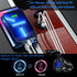 GemCoo 12V USB C Charge Socket, Dual 45W PD 18W QC3.0 12V USB Car Charge Outlet with Switch Voltmeter, Waterproof Fast Car Charger for for Car Boa...