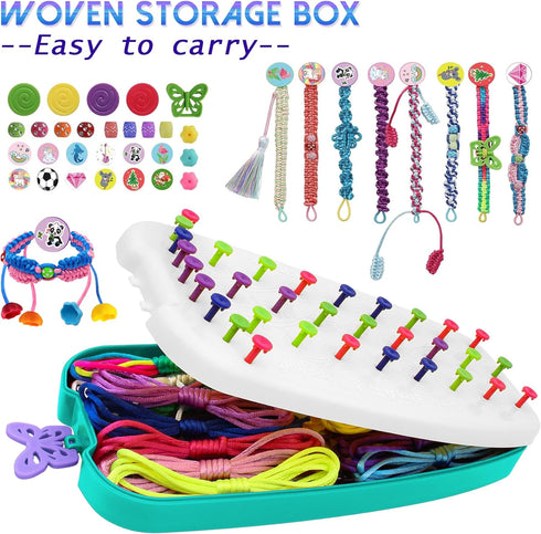 Friendship Bracelet Making Kit Toys for Girls, Ages 7-12 Girls Gifts Ideas, Arts and Crafts String Maker, Bracelet DIY, Kids Jewelry Kit, Best Gif...