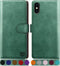 SUANPOT for iPhone Xs Max 6.5"(Non XS 5.8") with RFID Blocking Leather Wallet case Credit Card Holder,Flip Folio Book Phone case Shockproof Cover ...