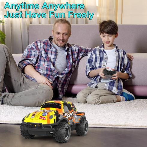 Remote Control Car, 1/24 Scale Light Up Racing Car Toys, RC Car for Kids with Cool Led Lights, Hobby RC Cars Toys Birthday Gifts for 3 4 5 6 7 8 Y...