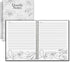 House of Doolittle Notebook, Doodle Flower Black & White, 7 x 9 (HOD78190)...