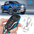 QBUC for Ford Key fob Cover,TPU Car Key Case Protector with Keychain Compatible with Ford Fusion F-150 Edge Explorer Mustang Lincoln MKZ MKC 2/3/4...