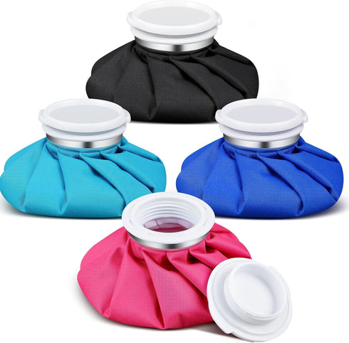 4 Packs Reusable Ice Pack Cold and Hot Use Hot Water Bag Kids Adults Cold Packs for Injuries Pain Relief Wisdom Teeth Breastfeeding Tired Eyes, 5....
