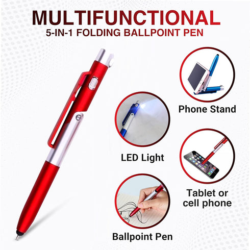 pens, gift stylus pens for touch screens, Thank You a lot Motivational Messages, Ballpoint best gift 5 in 1,function light pens touch pen with, ph...