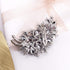 LAXPICOL Vintage Green Austrian Crystal Flower Leaf Bouquet Clusters Large Big Brooch Pin For Women Gold Tone...
