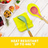 2 Pack Multiple Utensil Spoon Rest with Drip Pad Non-Slip Heat Resistant Kitchen and Grill Spoon Holder for Spatula, Ladle, Tongs, Kitchen Gadgets...