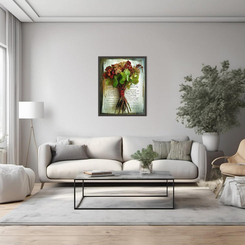 Posterizer 1 pcs-cute flowers and a book-Valentine's day inspired poster-Romantic Art-Holiday Poster Collection-Gift for Couples boyfriend girlfri...