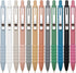Ballpoint Pens Black Ink Ball Point Pen with Super Soft Grip Medium Point 1.0mm Office Pens (Silver 12-count)...