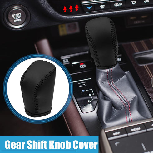 Car Gear Shift Knob Cover Car Shifter Cover Trim Interior Accessories for Lexus ES 300h 350 2016-2018 Black...