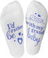Funny Grandparent Socks - Gift For Grandmas & Expecting Grandparents (I'd Rather Be) One Size...