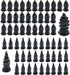 60Pcs Tire Repair Rubber Nail, Rubber Screw Tire Plugs Self-Service Vacuum Tire Repair Nail Kit Tires Quick Puncture Repair Tools for Auto Motorcy...