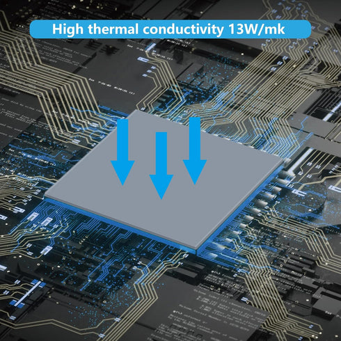 Performance Thermal Pad, 85x45x0.5mm Highly Efficient Thermal Conductivity 13 W/mK, Insulated Heat Resistant Resistant Silicone Thermal Pad for IC...